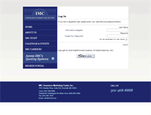 Tablet Screenshot of imc.healthconnectsystems.com